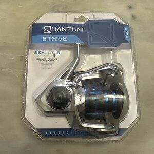 NEW - Quantum SV3000 Strive Spinning Reel SeaLOQ 6, fishing, reg $140